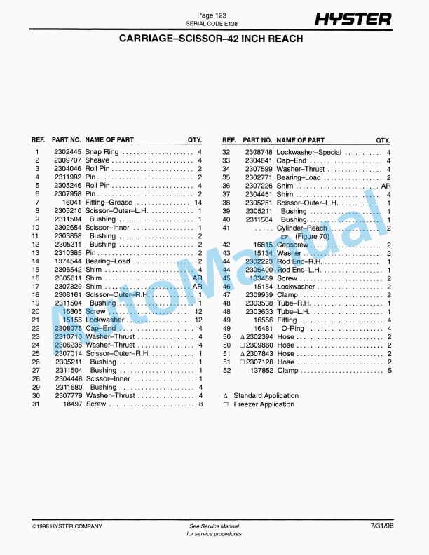 Hyster N30, 40, 45XMR, N25, 30XMDR, N50XMA (E138) Electric Parts Manual-5