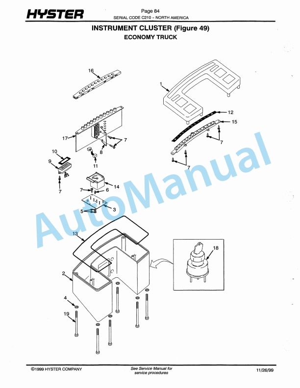 Hyster N30XMH (C210) Electric Parts Manual-2