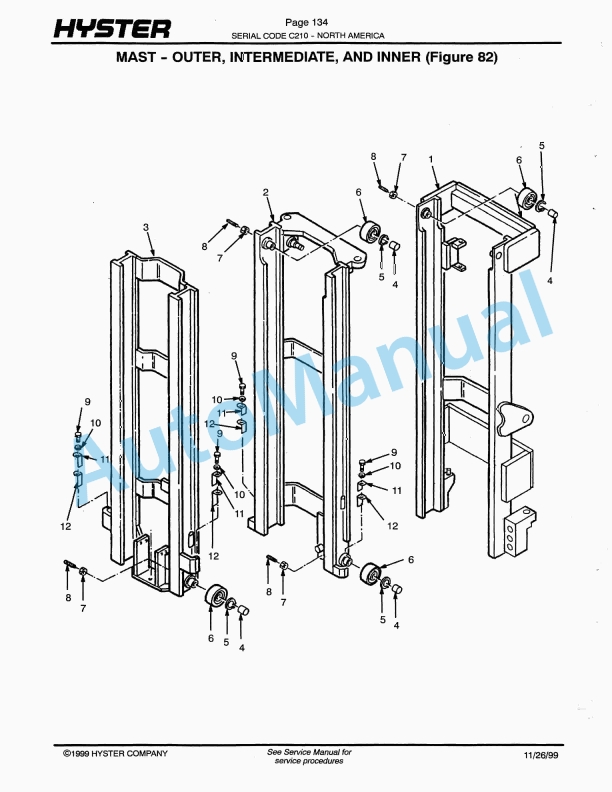 Hyster N30XMH (C210) Electric Parts Manual-4