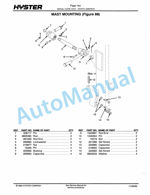 Hyster N30XMH (C210) Electric Parts Manual-5