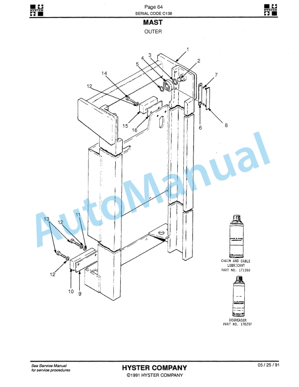 Hyster N40-45-50EA, N40-45ER Electric Parts Manual-2