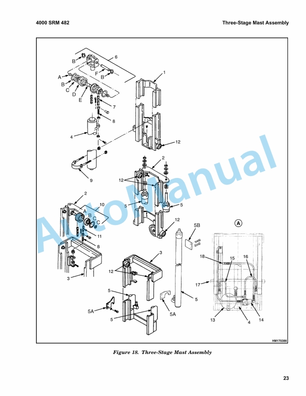 Hyster N50FA to V30ZMD Mast Maintenance And Repair 2 Hyster N50FA to V30ZMD Mast Maintenance And Repair - Image 2