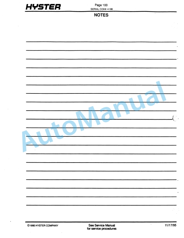 Hyster R30CH (A186) Rack Loader Parts Manual-4