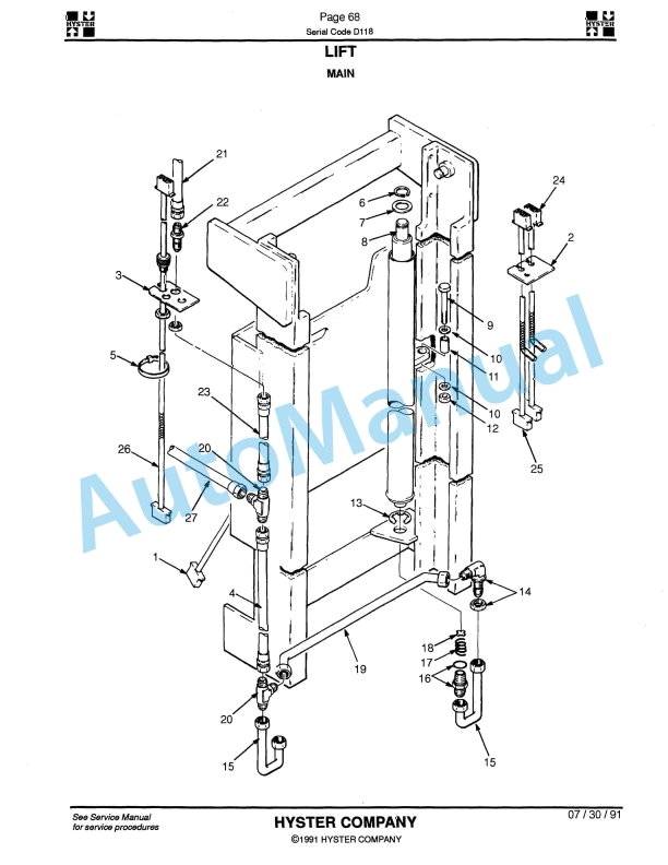 Hyster R30E, R30EA, R30EF, R35E (D118) Electric Parts Manual 4 Hyster R30E, R30EA, R30EF, R35E (D118) Electric Parts Manual-4