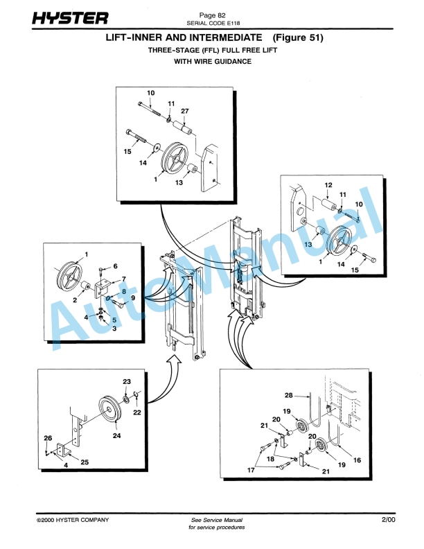 Hyster R30F, R30FA, R30FF (E118) Electric Parts Manual 4 Hyster R30F, R30FA, R30FF (E118) Electric Parts Manual-4