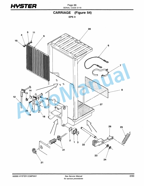 Hyster R30F, R30FA, R30FF (E118) Electric Parts Manual 5 Hyster R30F, R30FA, R30FF (E118) Electric Parts Manual-5
