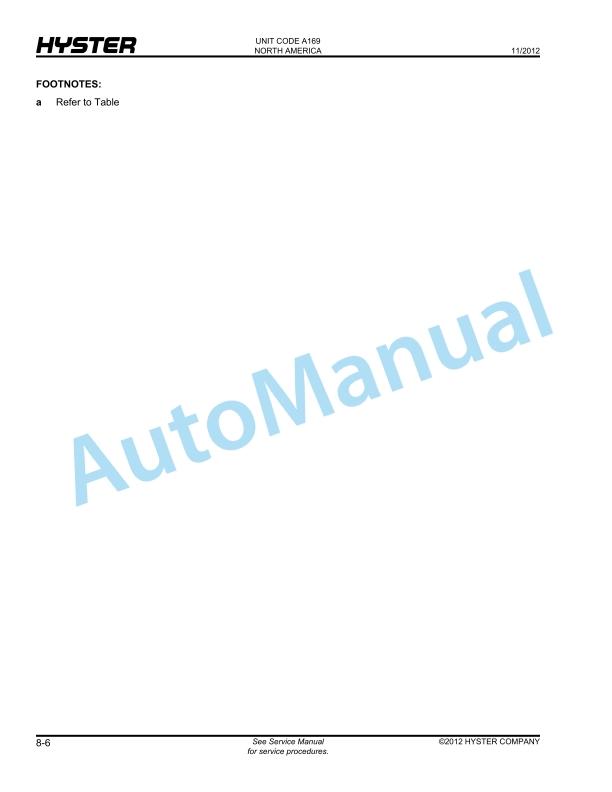Hyster R30XMF3 (A169), R30XMA3 (A185), R30XM3 (H118) Order Picker Parts Manual 4 Hyster R30XMF3 (A169), R30XMA3 (A185), R30XM3 (H118) Order Picker Parts Manual - Image 4