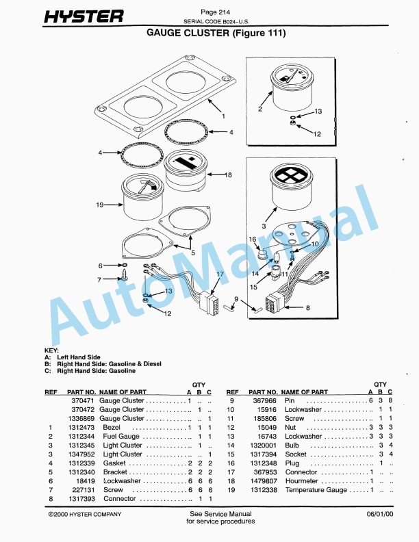 Hyster S135-155XL (B024) Spacesaver Parts Manual-2