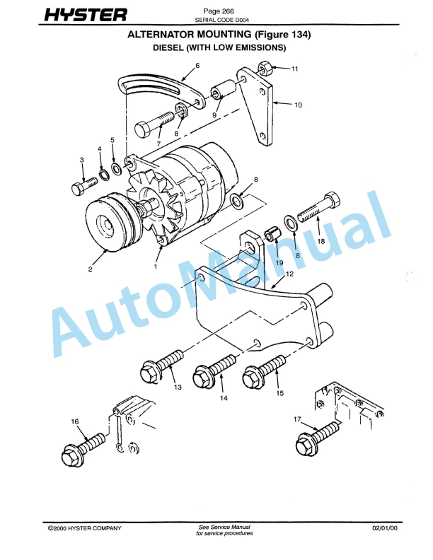 Hyster S70XL, S80XL, S100XL, S120XLS, S120XL (D004) Spacesaver Parts Manual-2