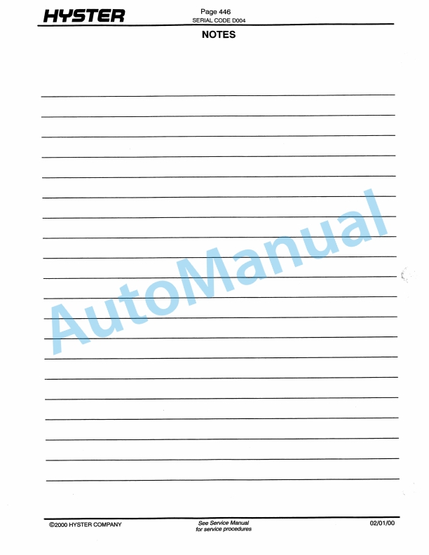 Hyster S70XL, S80XL, S100XL, S120XLS, S120XL (D004) Spacesaver Parts Manual-5