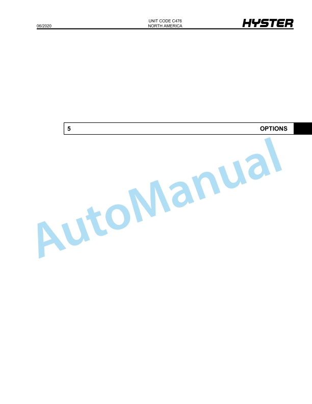 Hyster T5ZAC (C476), T7ZAC (C477) Parts Manual 5 Hyster T5ZAC (C476), T7ZAC (C477) Parts Manual - Image 5