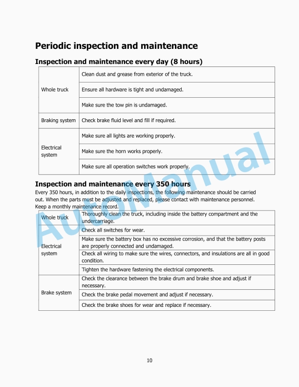 Hyster TA120UT (A3C7) Seat Type Electric Tow Tractor Operation And Maintenance Manual-2
