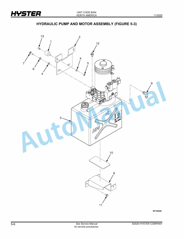 Hyster W25-40ZC (B454) Parts Manual 2 Hyster W25-40ZC (B454) Parts Manual - Image 2