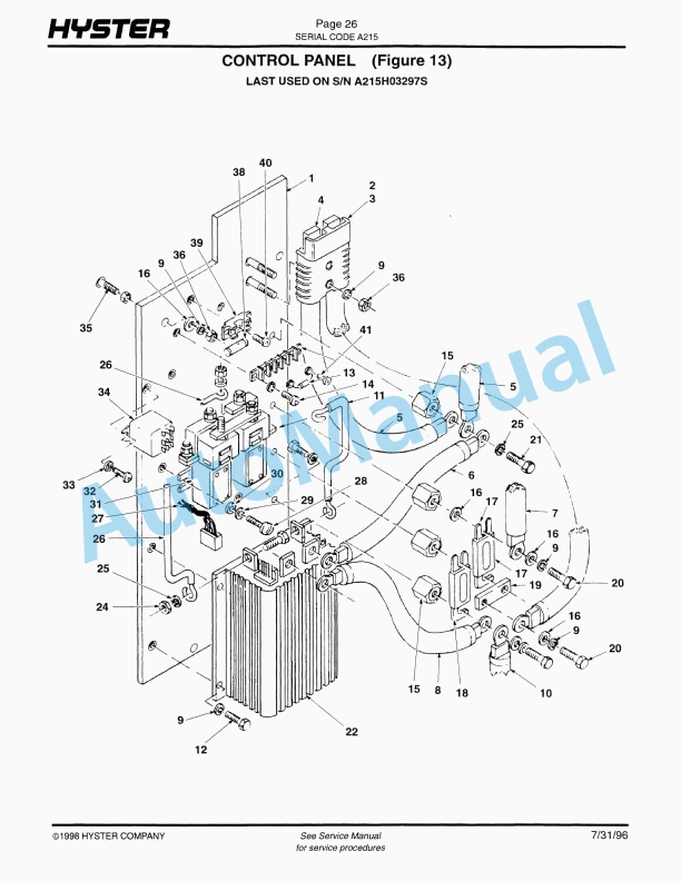Hyster W45XT (A215) Walkie Parts Manual 3 Hyster W45XT (A215) Walkie Parts Manual-3