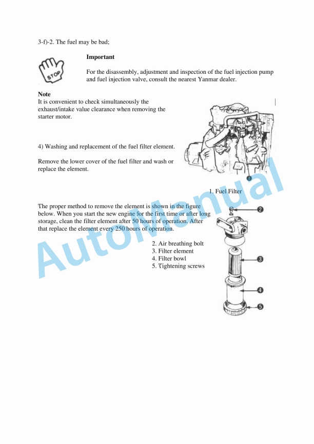 Yanmar 1GM, 2GM, 3GMD, 3HM Engine Operation Manual 4 Yanmar 1GM, 2GM, 3GMD, 3HM Engine Operation Manual - Image 4