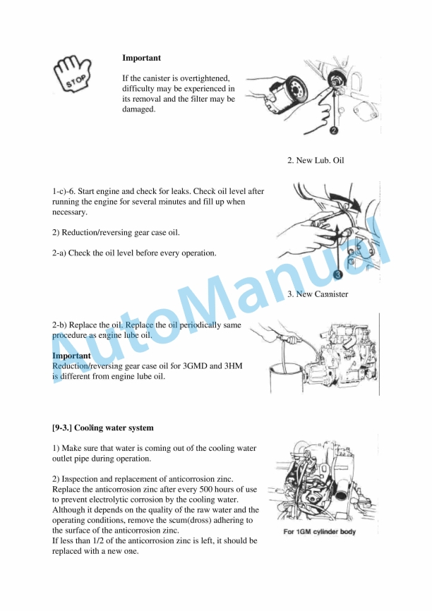 Yanmar 1GM, 2GM, 3GMD, 3HM Engine Operation Manual 5 Yanmar 1GM, 2GM, 3GMD, 3HM Engine Operation Manual - Image 5