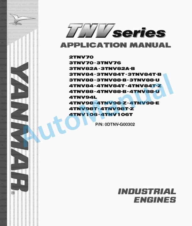 Yanmar 2TNV70 to 4TNV106T Application Manual