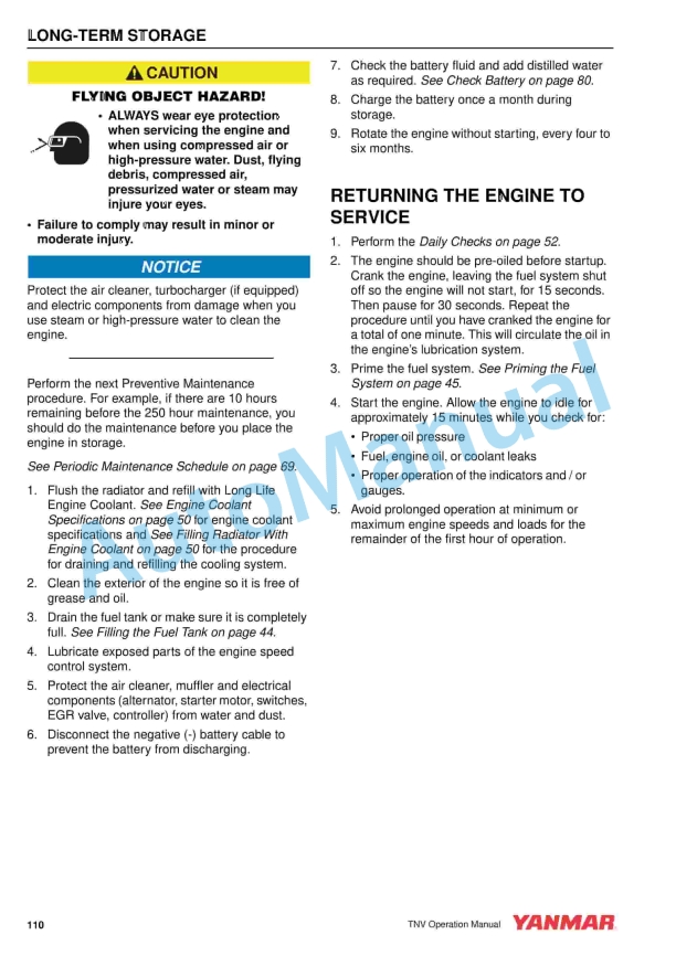 Yanmar 2TNV70 to 4TNV106T Industrial Engine Operation Manual 0ATNV-G00102 5 Yanmar 2TNV70 to 4TNV106T Industrial Engine Operation Manual 0ATNV-G00102 - Image 5