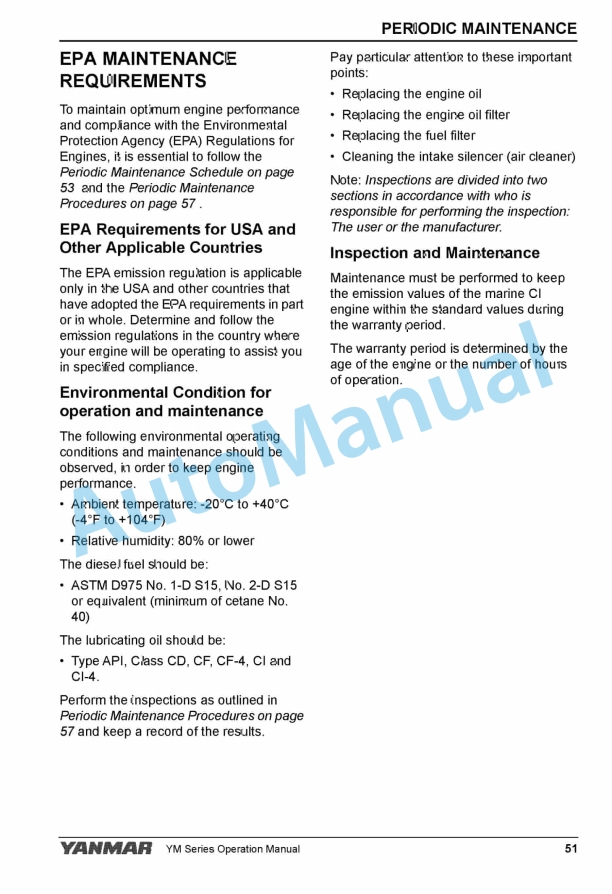 Yanmar 2YM15, 3YM20, 3YM30AE Marine Engine Operation Manual 2 Yanmar 2YM15, 3YM20, 3YM30AE Marine Engine Operation Manual - Image 2