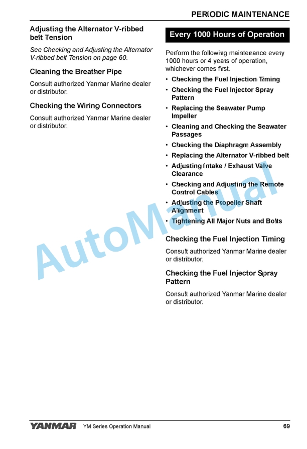 Yanmar 2YM15, 3YM20, 3YM30AE Marine Engine Operation Manual 3 Yanmar 2YM15, 3YM20, 3YM30AE Marine Engine Operation Manual - Image 3