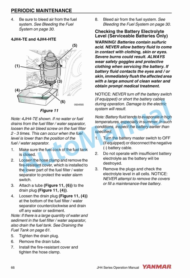 Alternative view of Yanmar 3JH4E, 4JH4AE, 4JH4-TE, 4JH4-HTE Operation Manual 0AJH4-G00102