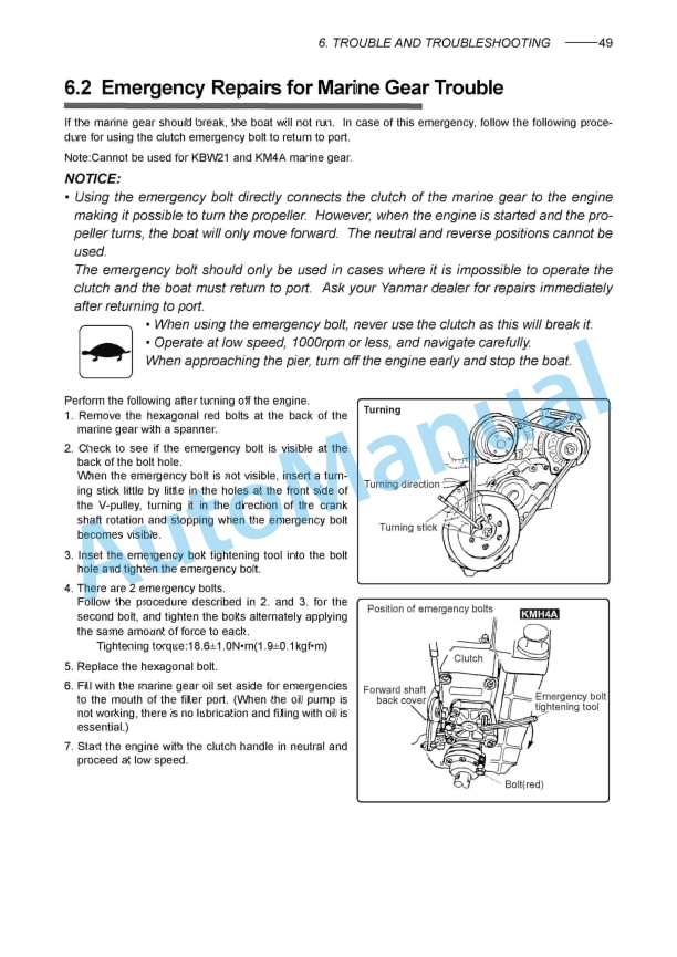 Yanmar 4JH3-TE, 4JH3-TCE, 4JH3-HTE, 4JH3-DTE Marine Diesel Engine Operation Manual 5 Yanmar 4JH3-TE, 4JH3-TCE, 4JH3-HTE, 4JH3-DTE Marine Diesel Engine Operation Manual - Image 5
