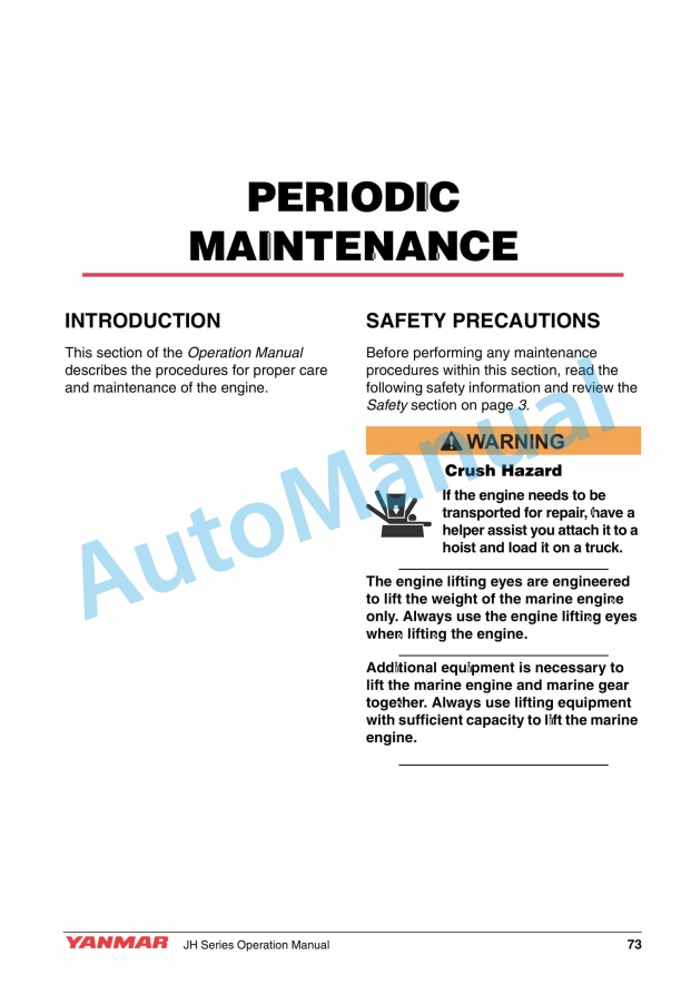 Alternative view of Yanmar 4JH45, 4JH57, 4JH80, 4JH110 Marine Engine Operation Manual