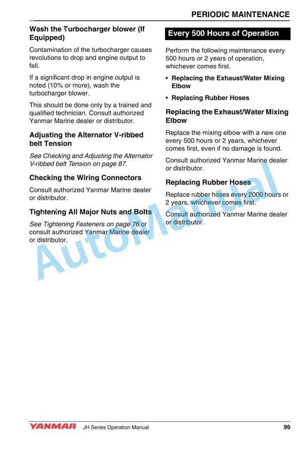 Yanmar 4JH45, 4JH57, 4JH80, 4JH110 Marine Engine Operation Manual 3 Yanmar 4JH45, 4JH57, 4JH80, 4JH110 Marine Engine Operation Manual - Image 3