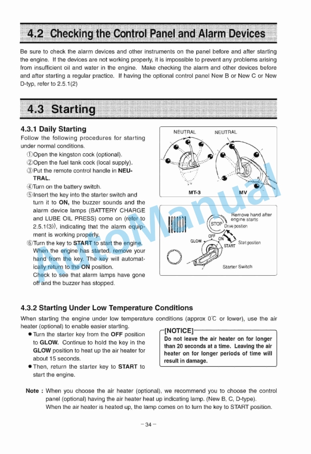 Yanmar 4LHA-HTP, 4LHA-DTP, 4LHA-STP, 4LHA-HTZP, 4LHA-DTZP, 4LHA-STZP Marine Engine Operation Manual-2