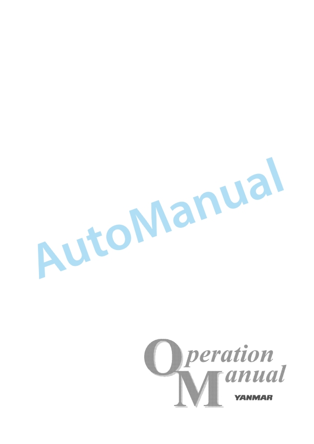 Yanmar 6CH-WDTE, 6CH-WUTE Marine Propulsion Engine Operation Manual 5 Yanmar 6CH-WDTE, 6CH-WUTE Marine Propulsion Engine Operation Manual - Image 5