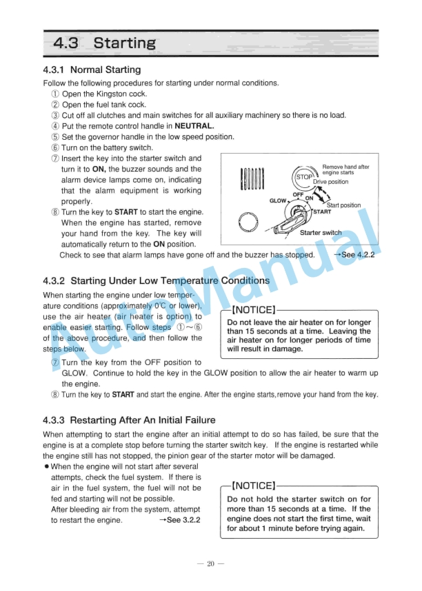 Yanmar 6CXM-GTE2 Diesel Engine Operation Manual 2 Yanmar 6CXM-GTE2 Diesel Engine Operation Manual - Image 2