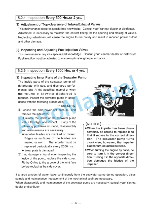 Yanmar 6CXM-GTE2 Diesel Engine Operation Manual 5 Yanmar 6CXM-GTE2 Diesel Engine Operation Manual - Image 5