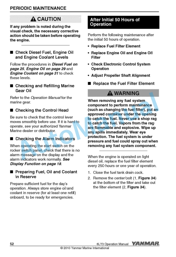 Yanmar 6LY3-ETA, 6LY3-STA, 6LY3-STB Marine Engine Operation Manual 3 Yanmar 6LY3-ETA, 6LY3-STA, 6LY3-STB Marine Engine Operation Manual - Image 3