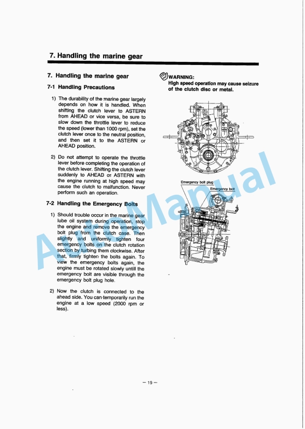 Yanmar 6LY(M)-UTE, 6LY(M)-UTEHD, 6LY(M)-STE Diesel Engine Operation Manual 3 Yanmar 6LY(M)-UTE, 6LY(M)-UTEHD, 6LY(M)-STE Diesel Engine Operation Manual-3