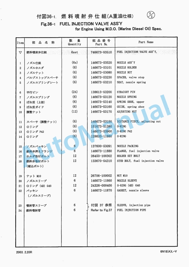 Yanmar 6N18(A)L-V Marine Auxiliary Engine Operation Manual-4
