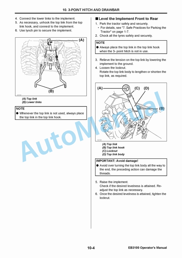 Yanmar EB3100 Diesel Tractor Operator Manual 2 Yanmar EB3100 Diesel Tractor Operator Manual - Image 2