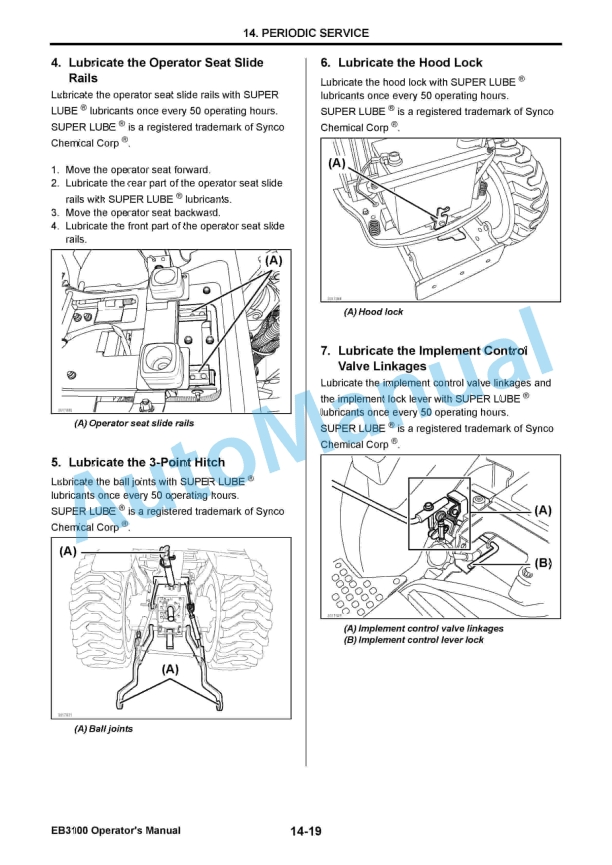 Yanmar EB3100 Diesel Tractor Operator Manual 4 Yanmar EB3100 Diesel Tractor Operator Manual - Image 4