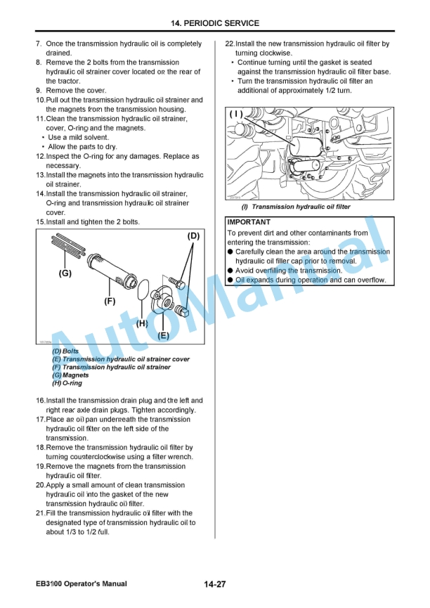 Yanmar EB3100 Diesel Tractor Operator Manual 5 Yanmar EB3100 Diesel Tractor Operator Manual - Image 5