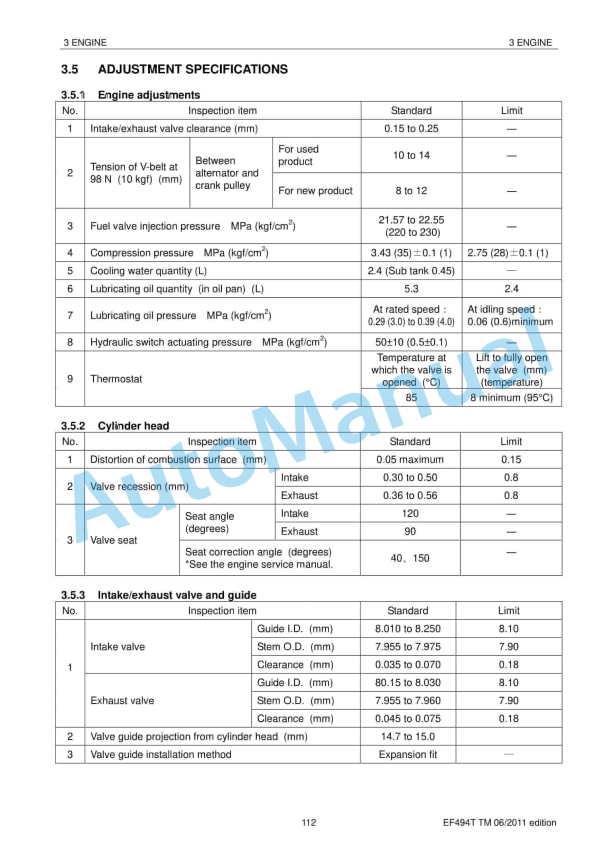 Yanmar EF494T Diesel Tractor Technical Manual 2 Yanmar EF494T Diesel Tractor Technical Manual-2
