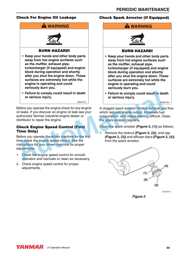 Yanmar L48V, L70V, L100V Industrial Engines Operation Manual 4 Yanmar L48V, L70V, L100V Industrial Engines Operation Manual - Image 4