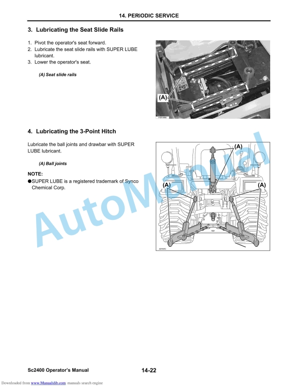 Yanmar SC2400 SC Series Sub-Compact Tractor Operator Manual 4 Yanmar SC2400 SC Series Sub-Compact Tractor Operator Manual-4