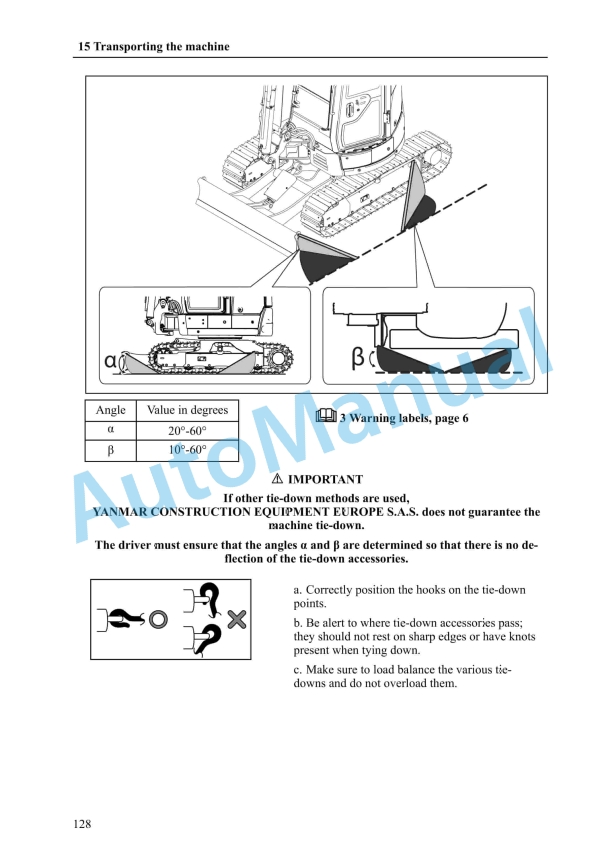 Yanmar ViO33-6 Mini Excavator Operation Manual 3 Yanmar ViO33-6 Mini Excavator Operation Manual - Image 3
