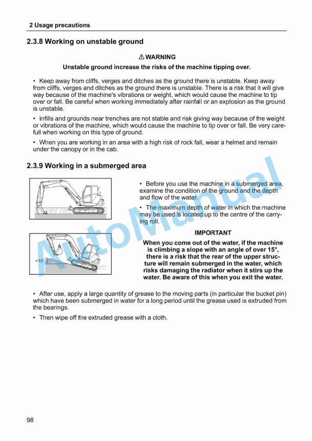 Yanmar ViO80-1A Excavator Operation Manual 2 Yanmar ViO80-1A Excavator Operation Manual - Image 2