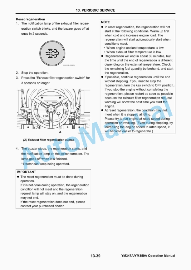 Yanmar YM347A, YM359A Compact Tractor Operation Manual 5 Yanmar YM347A, YM359A Compact Tractor Operation Manual-5