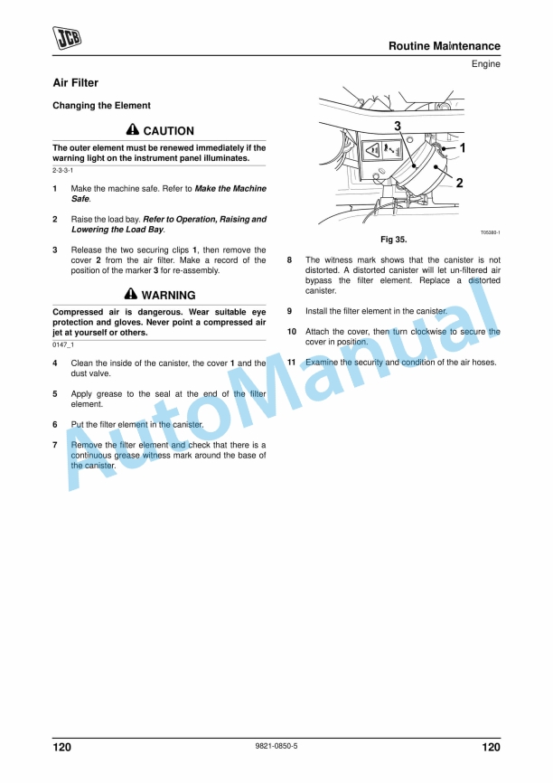 JCB 1000D Workmax Operator Manual 9821-0850-5