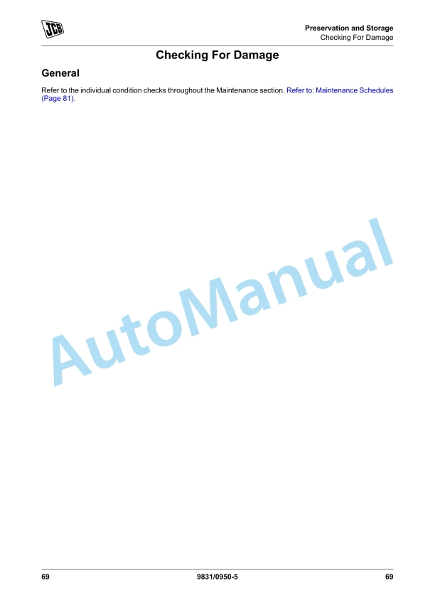 Alternative view of JCB 10TFT, 9TFT, 9TST Dumper Operator Manual 9831-0950