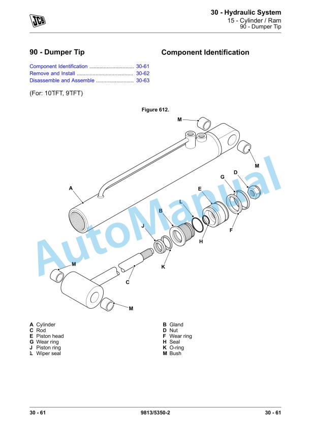 JCB 10TFT, 9TFT, 9TST Dumper Service Manual 9813-5350 4 JCB 10TFT, 9TFT, 9TST Dumper Service Manual 9813-5350 - Image 4