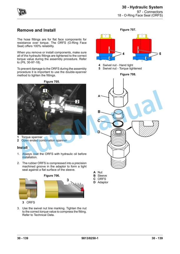 JCB 110W Hydradig Wheeled Excavator Service Manual 9813-8250 3 JCB 110W Hydradig Wheeled Excavator Service Manual 9813-8250 - Image 3