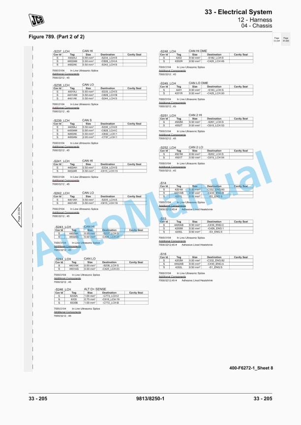JCB 110W Hydradig Wheeled Excavator Service Manual 9813-8250 5 JCB 110W Hydradig Wheeled Excavator Service Manual 9813-8250 - Image 5