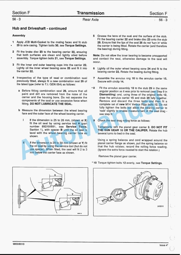 JCB 1115, 1115S, 1125, 1135 Fastrac Service Manual 9803-8010 4 JCB 1115, 1115S, 1125, 1135 Fastrac Service Manual 9803-8010-4